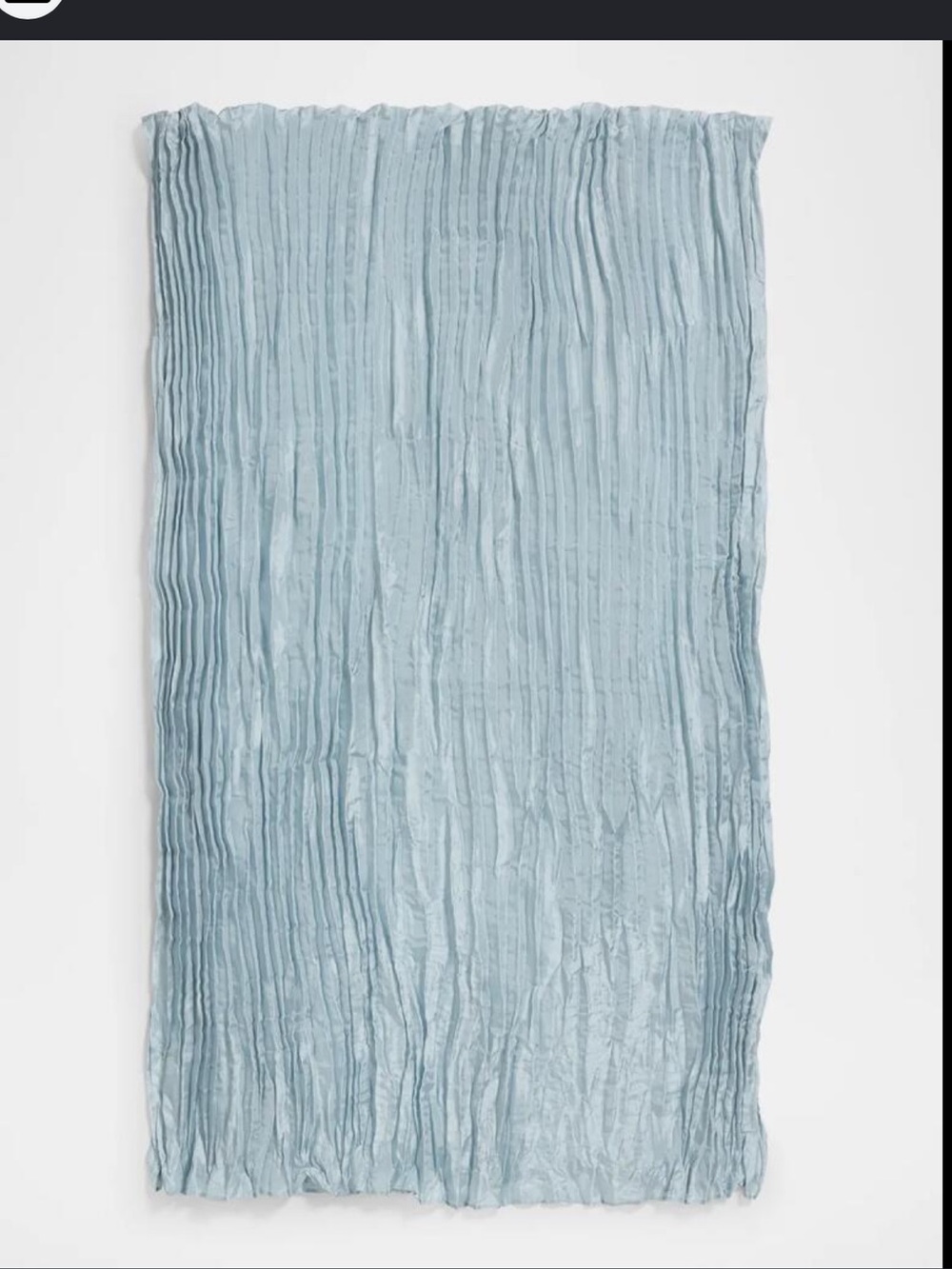 Eileen Fisher Pale Aqua Lightweight Scarf 100 silk Crushed Lightweight Silk Scar